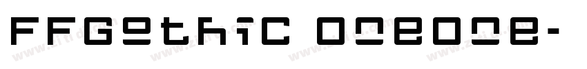 FFGothic OneOne字体转换
